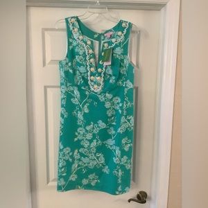 Lilly Pulitzer Adelia Dress, Lagoon Green Birds and the Bees - NEW with tags